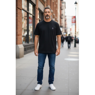 Camiseta Altea hombre negra