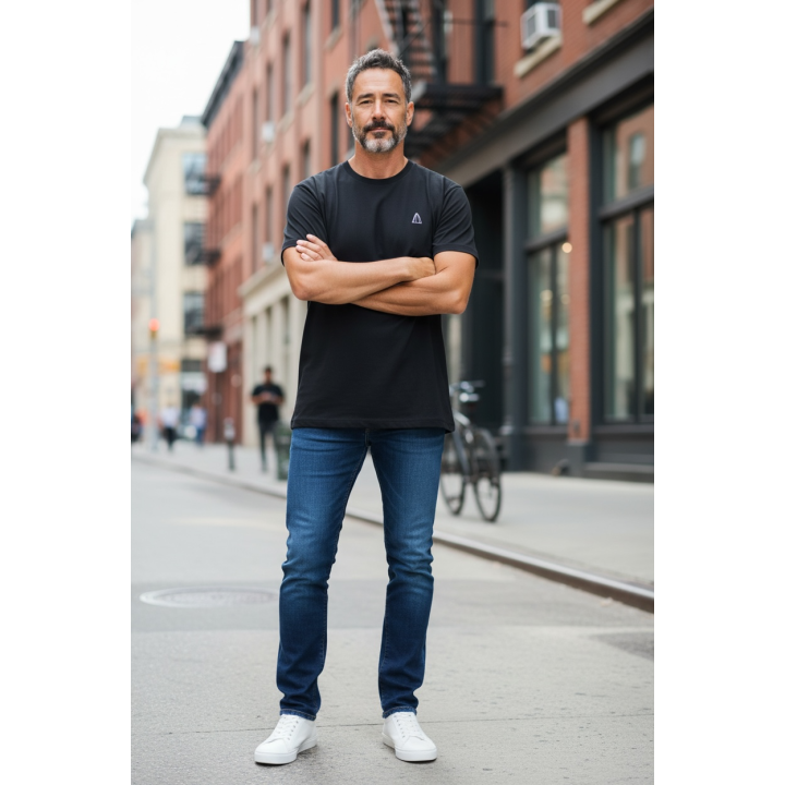 Camiseta Altea hombre negra