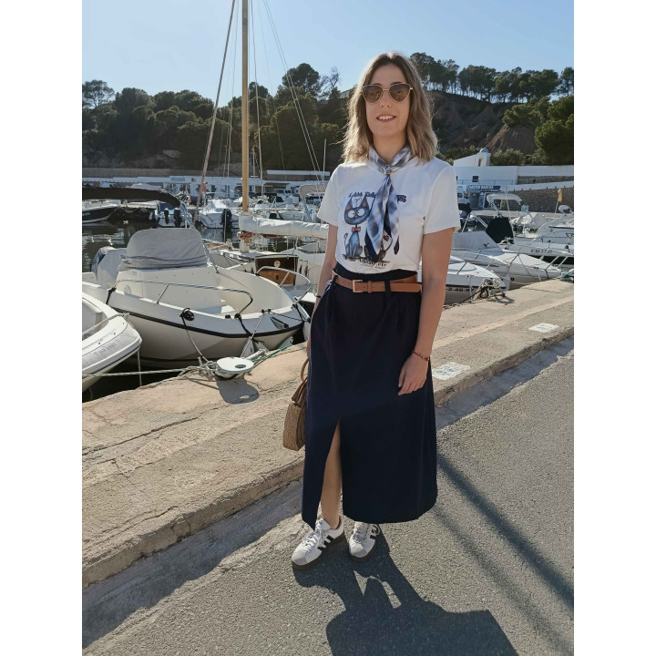 Falda midi mujer Garona