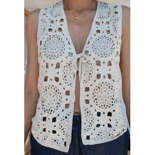 Chaleco crochet mujer Libélula
