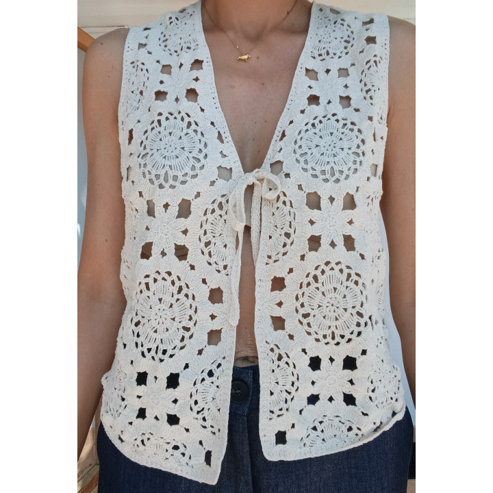Chaleco crochet mujer Libélula