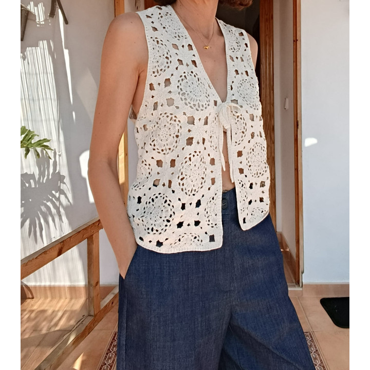 Chaleco crochet mujer Libélula