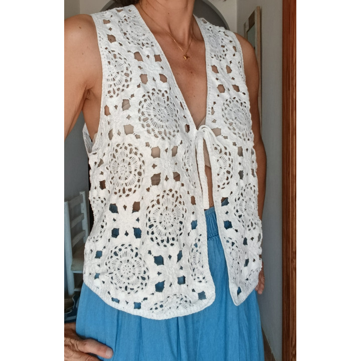 Chaleco crochet mujer Libélula