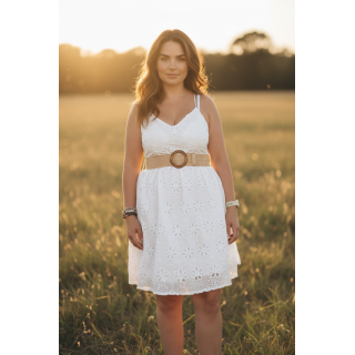 Vestido blanco mujer Briseida