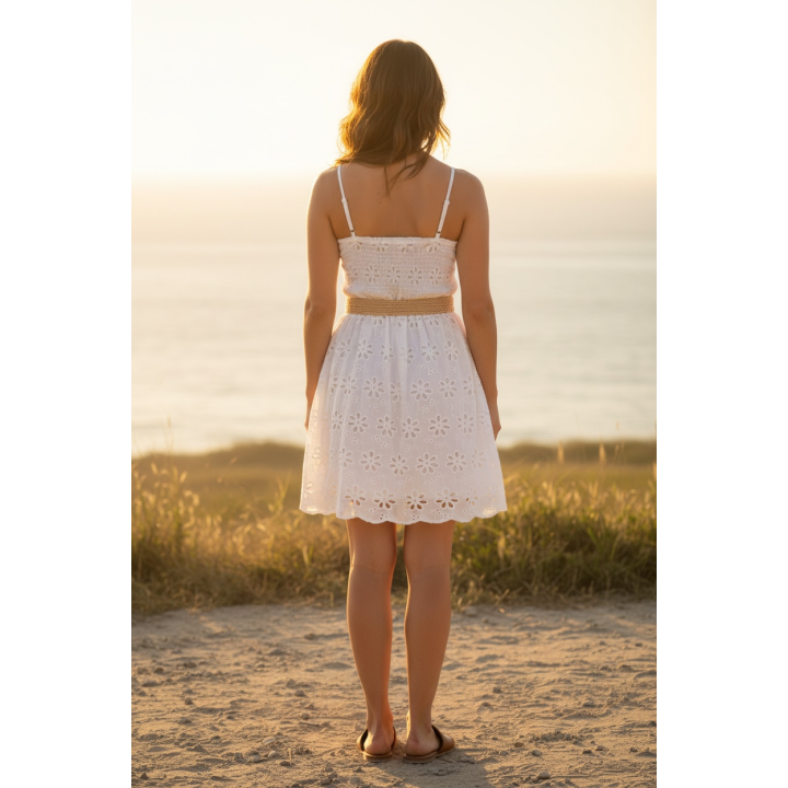 Vestido blanco mujer Briseida