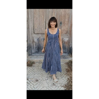Vestido raya mujer POPA