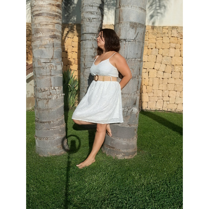 Vestido blanco mujer Briseida