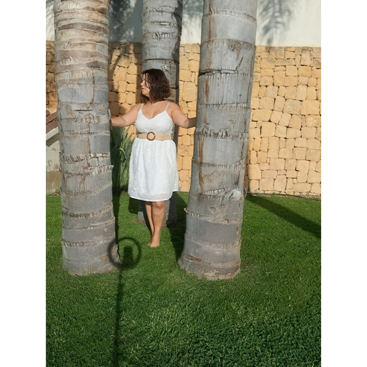 Vestido blanco mujer Briseida