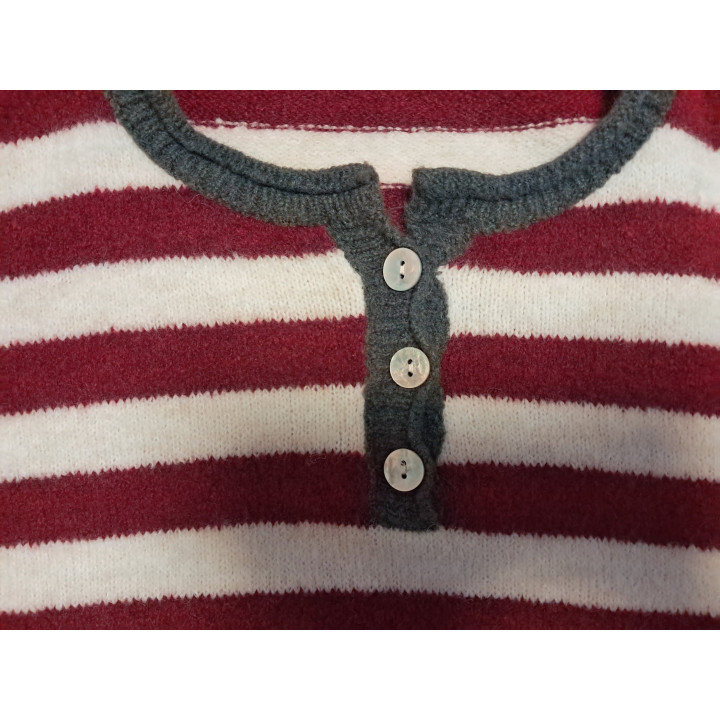 Jersey  rayas detalle cuello botones Amil