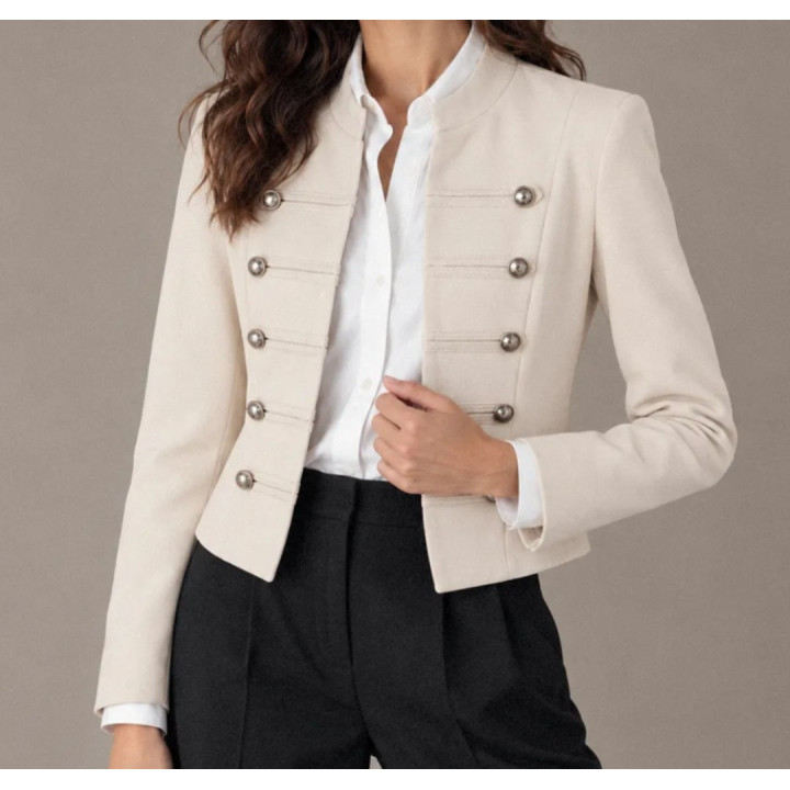 Chaqueta entallada botones Alamares Hiwa