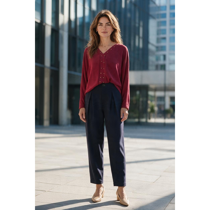 Blusa con tachuelas Cirene